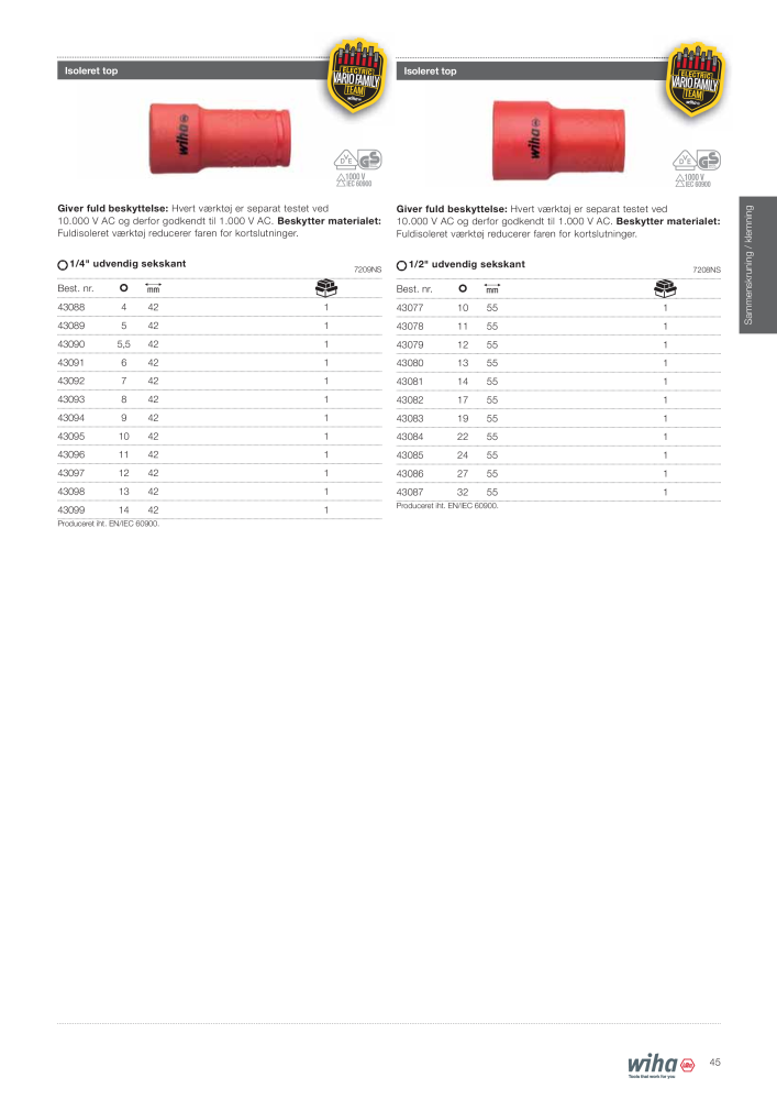 Wiha - værktøj til elektrikere NR.: 2386 - Side 45