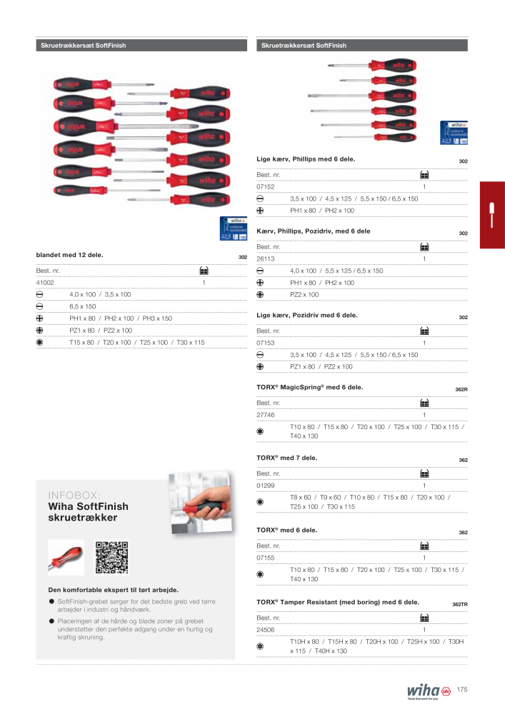 Wiha hovedkatalog NEJ.: 2387 - Sida 175