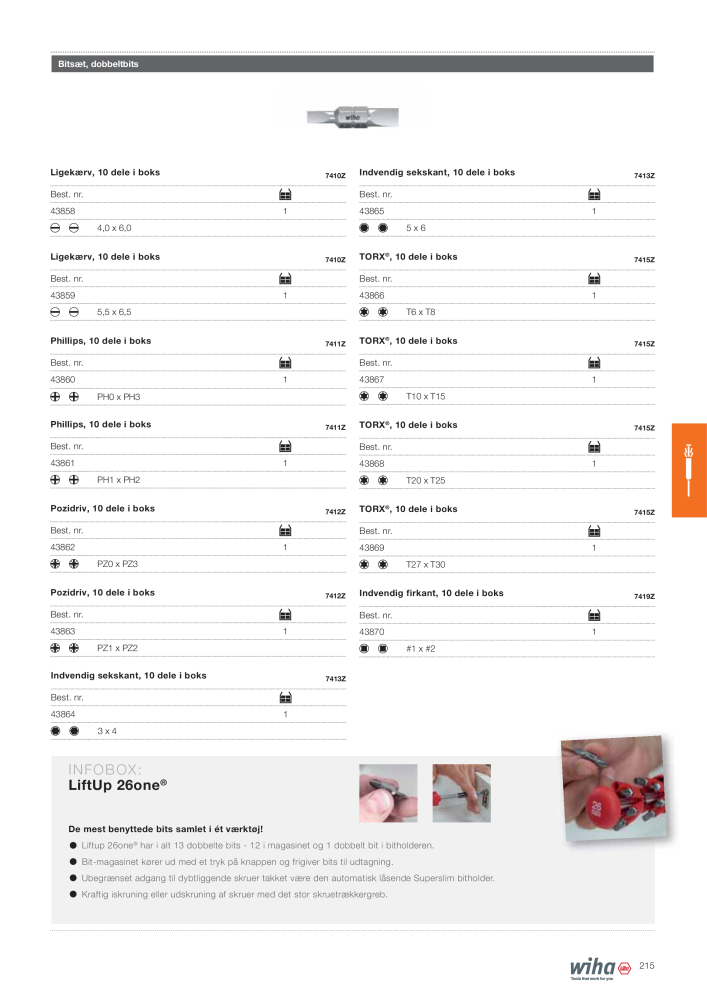 Wiha hovedkatalog NR.: 2387 - Side 215