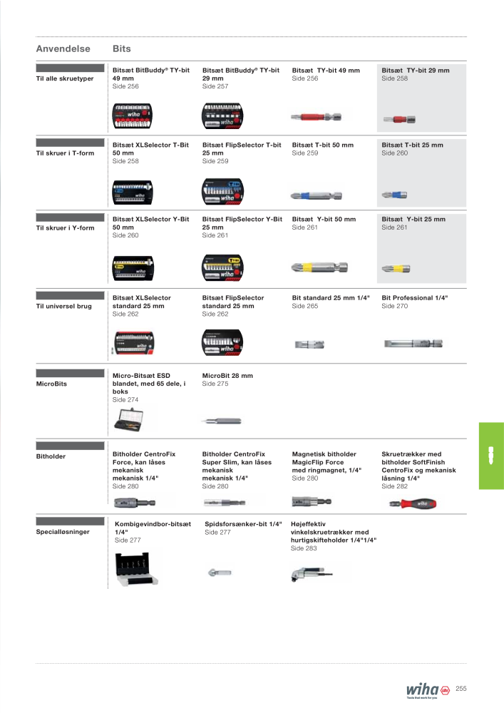 Wiha hovedkatalog NEJ.: 2387 - Sida 255