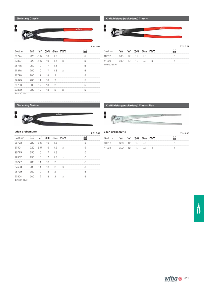 Wiha hovedkatalog NR.: 2387 - Strona 311
