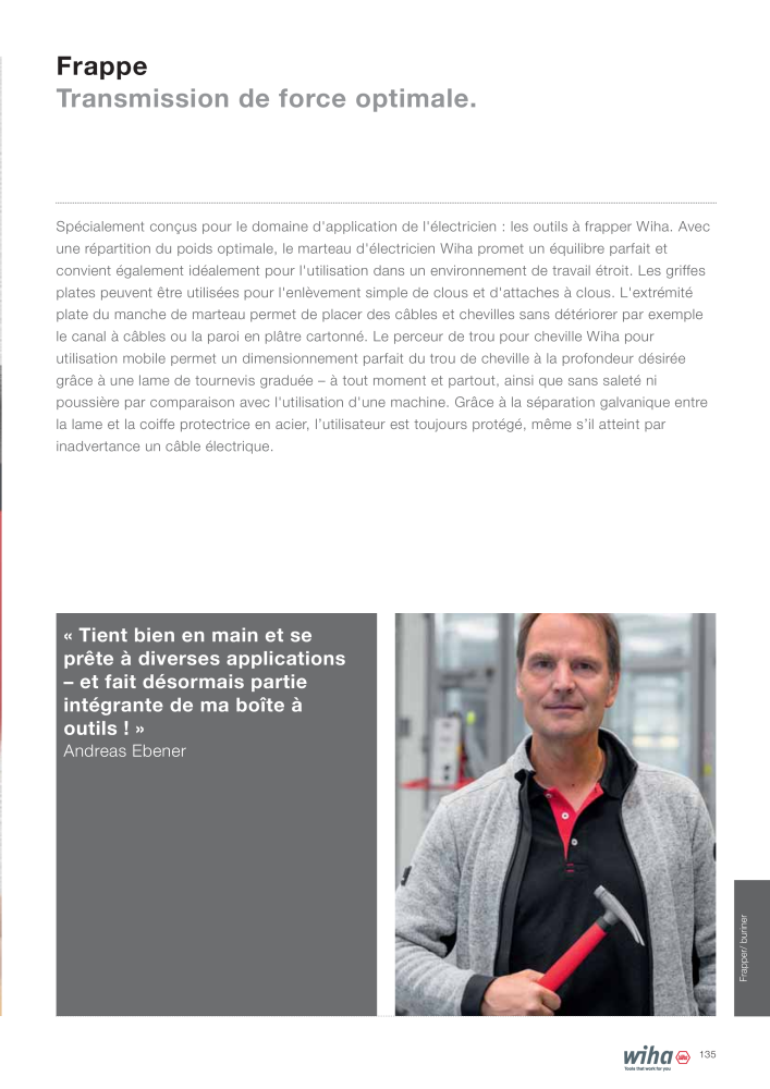 Outils Wiha pour électriciens NR.: 2388 - Strona 135