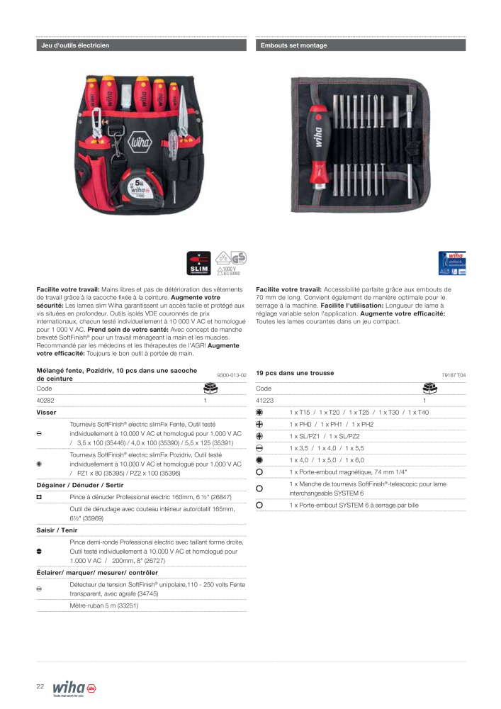 Outils Wiha pour électriciens Nº: 2388 - Página 22