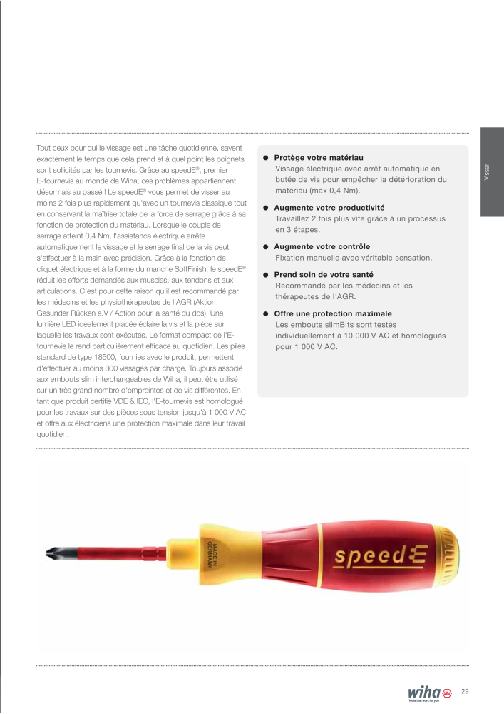 Outils Wiha pour électriciens NR.: 2388 - Strona 29