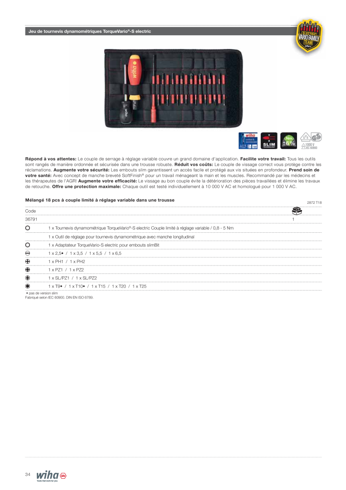 Outils Wiha pour électriciens NEJ.: 2388 - Sida 34