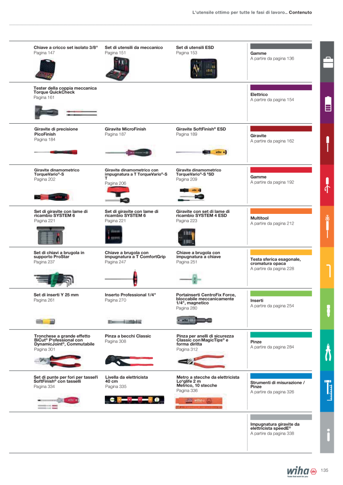 Catalogo principale di Wiha NEJ.: 2391 - Sida 135