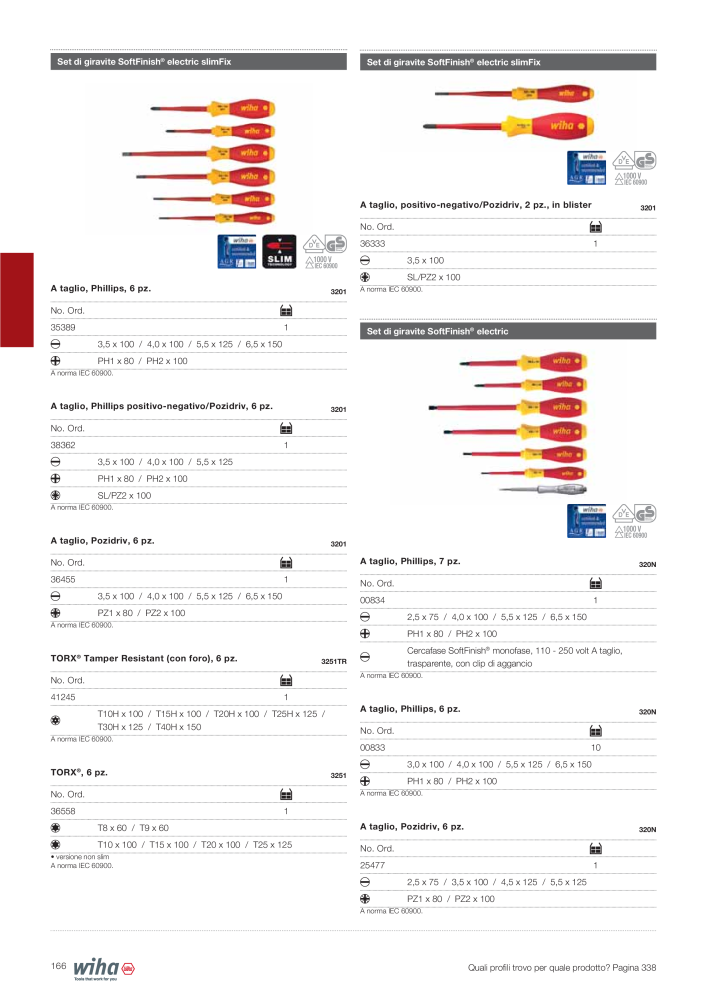 Catalogo principale di Wiha n.: 2391 - Pagina 166