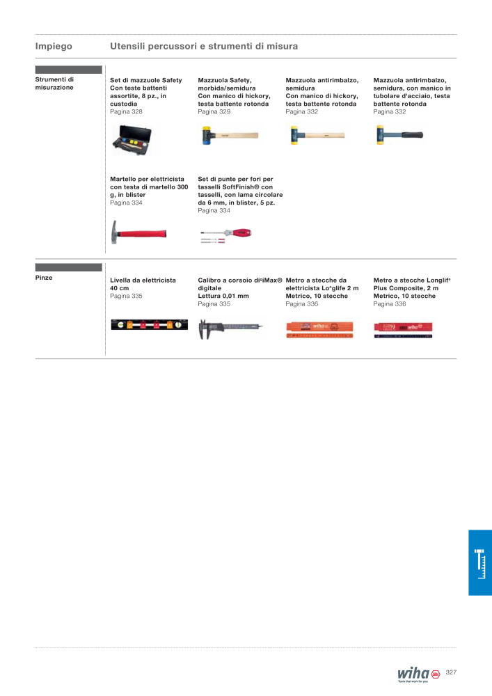 Catalogo principale di Wiha Č. 2391 - Strana 327
