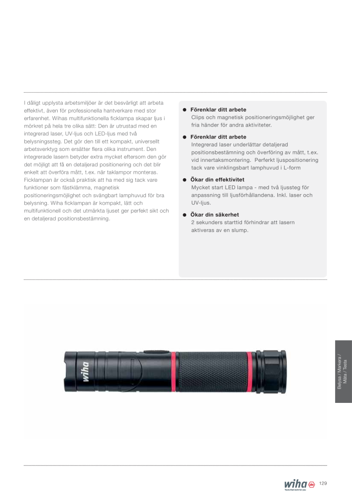 Wiha VDE-verktyg för elektriker NEJ.: 2392 - Sida 129