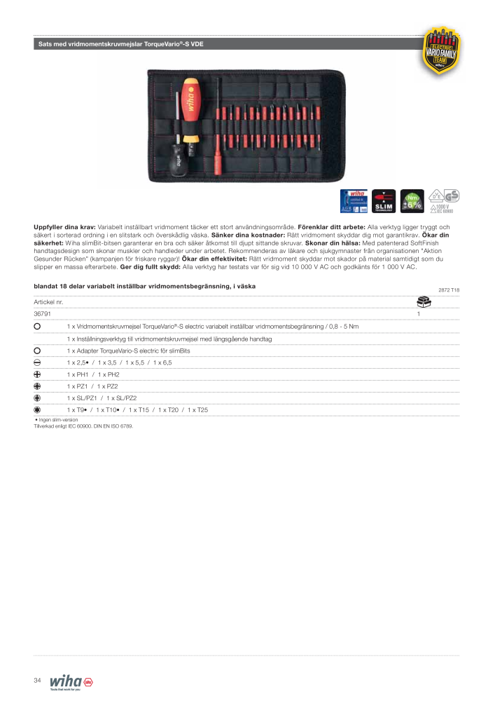 Wiha VDE-verktyg för elektriker NEJ.: 2392 - Sida 34