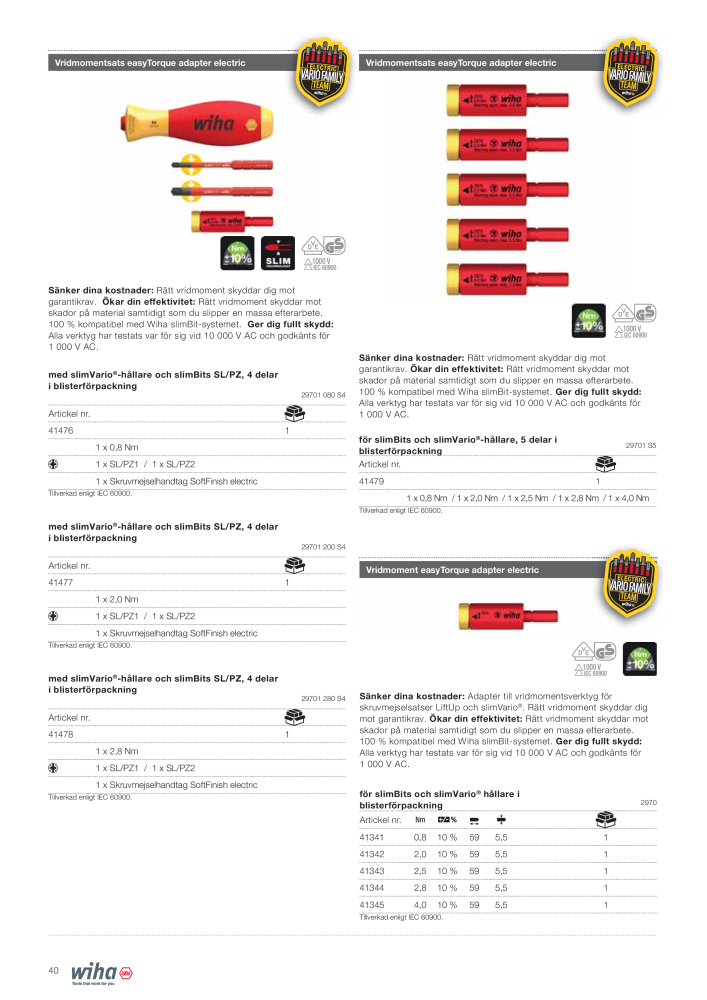 Wiha VDE-verktyg för elektriker NR.: 2392 - Pagina 40