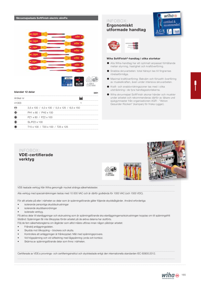 Wiha huvudkatalog NO.: 2393 - Page 165