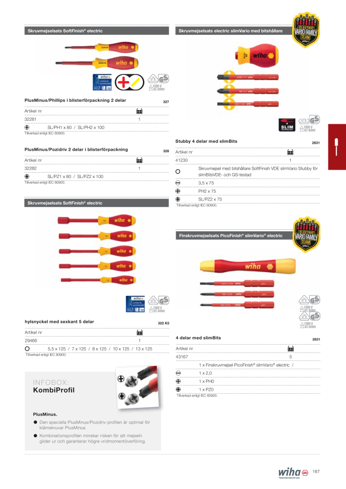 Wiha huvudkatalog Nb. : 2393 - Page 167