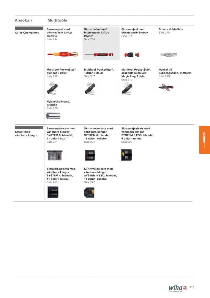 Wiha huvudkatalog NR.: 2393 - Strona 213