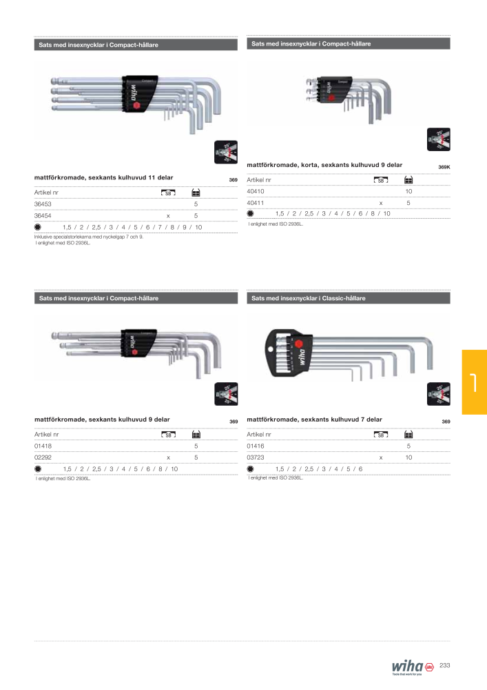 Wiha huvudkatalog NR.: 2393 - Strona 233