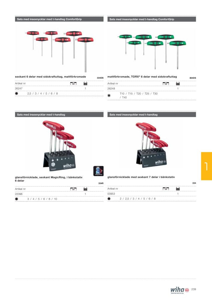 Wiha huvudkatalog NO.: 2393 - Page 239