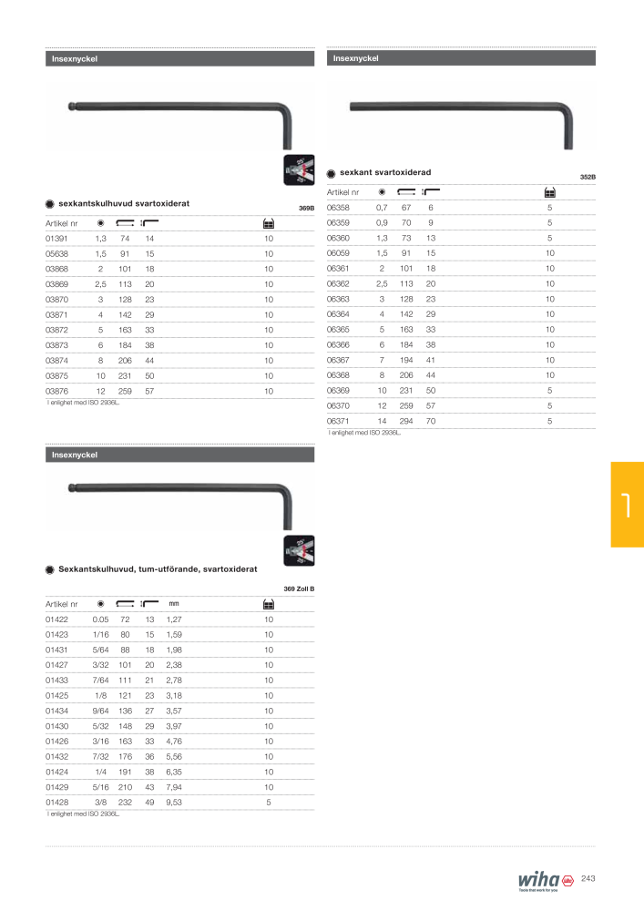 Wiha huvudkatalog NR.: 2393 - Strona 243