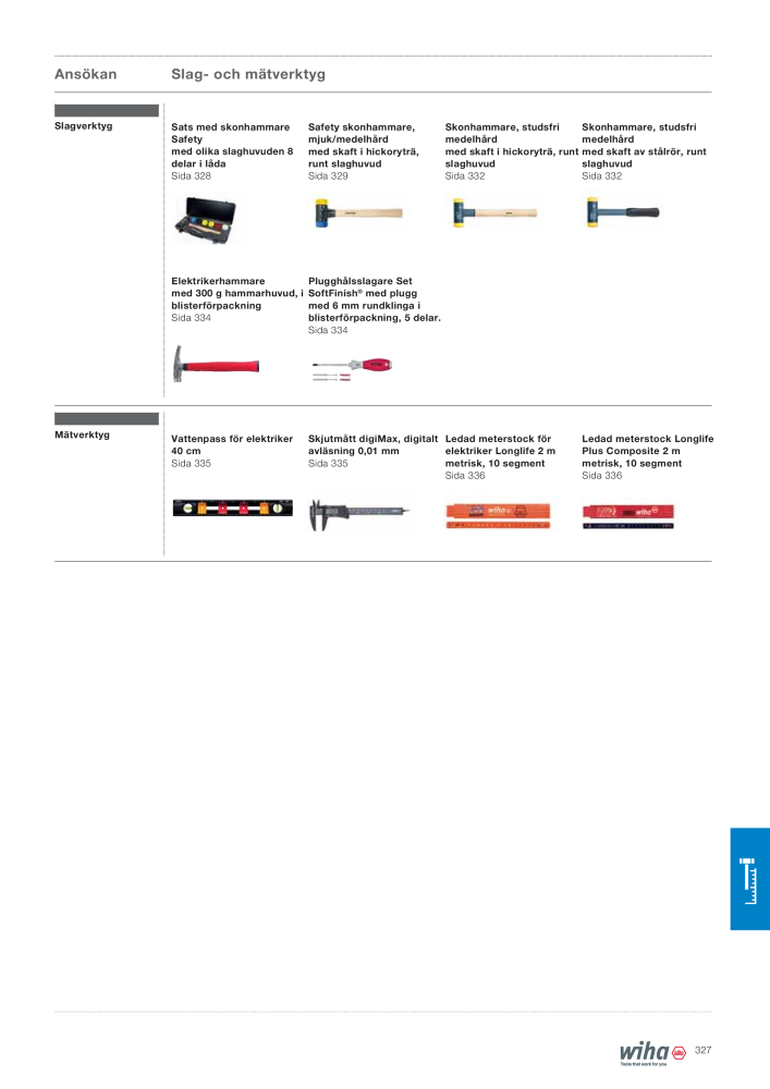 Wiha huvudkatalog NR.: 2393 - Strona 327