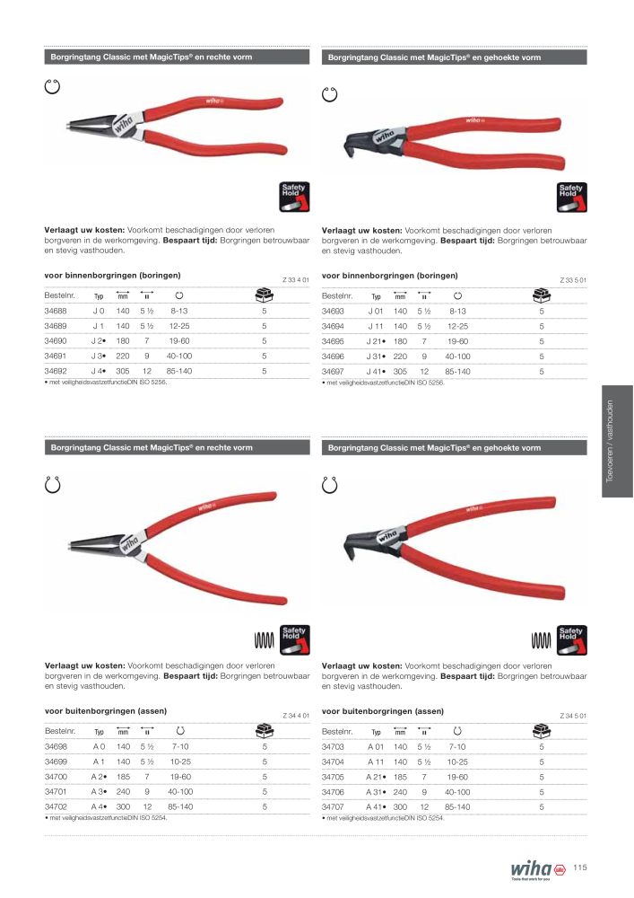 Wiha gereedschap voor de electricien Nb. : 2394 - Page 115