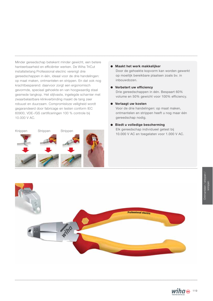 Wiha gereedschap voor de electricien Nb. : 2394 - Page 119