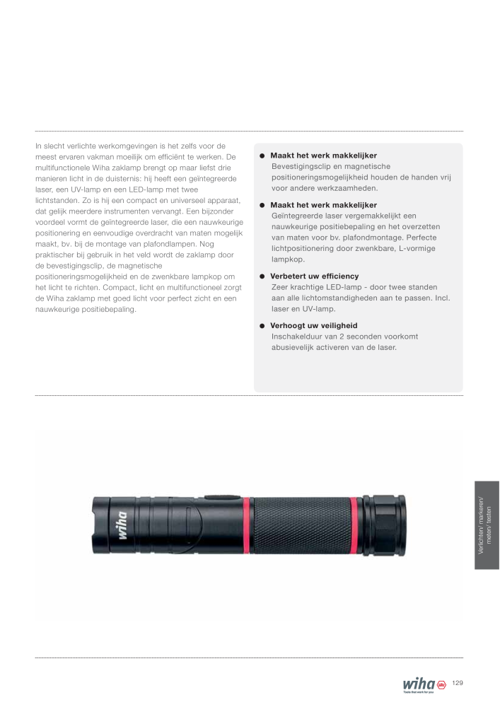 Wiha gereedschap voor de electricien NR.: 2394 - Seite 129