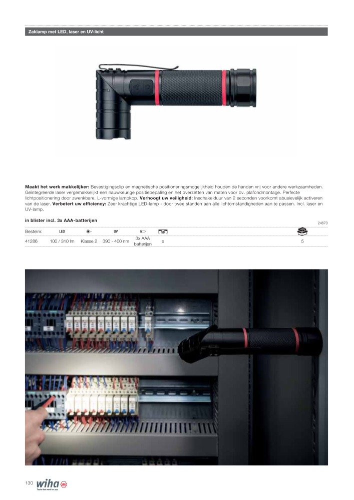 Wiha gereedschap voor de electricien n.: 2394 - Pagina 130