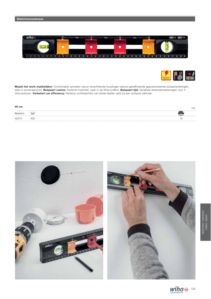 Wiha gereedschap voor de electricien Nº: 2394 - Página 133