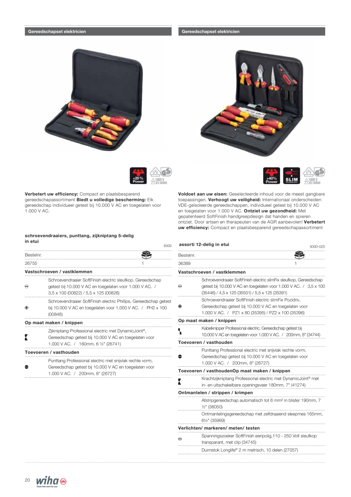 Wiha gereedschap voor de electricien NR.: 2394 - Side 20