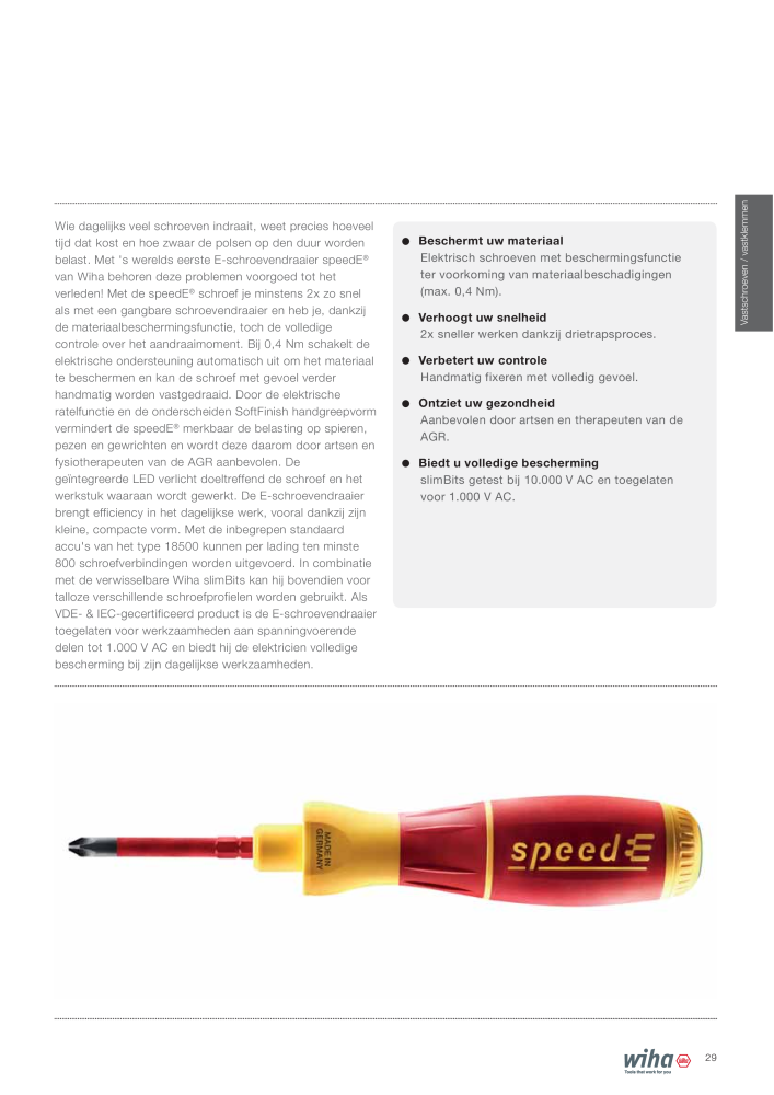 Wiha gereedschap voor de electricien NR.: 2394 - Pagina 29