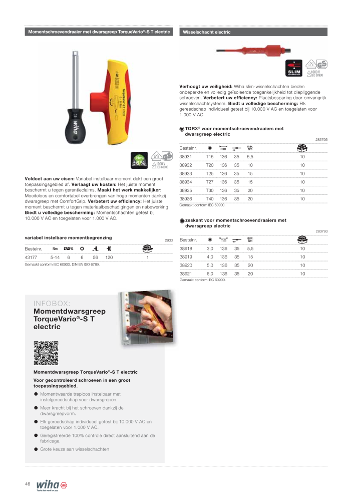 Wiha gereedschap voor de electricien NR.: 2394 - Strona 46