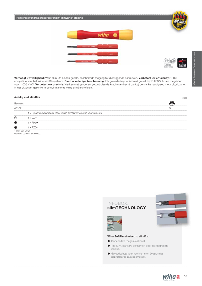 Wiha gereedschap voor de electricien Nb. : 2394 - Page 55