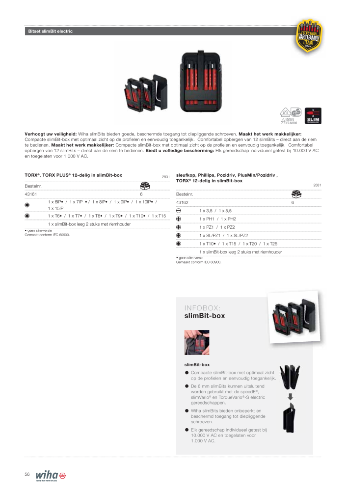 Wiha gereedschap voor de electricien n.: 2394 - Pagina 56