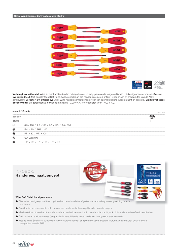 Wiha gereedschap voor de electricien NO.: 2394 - Page 62