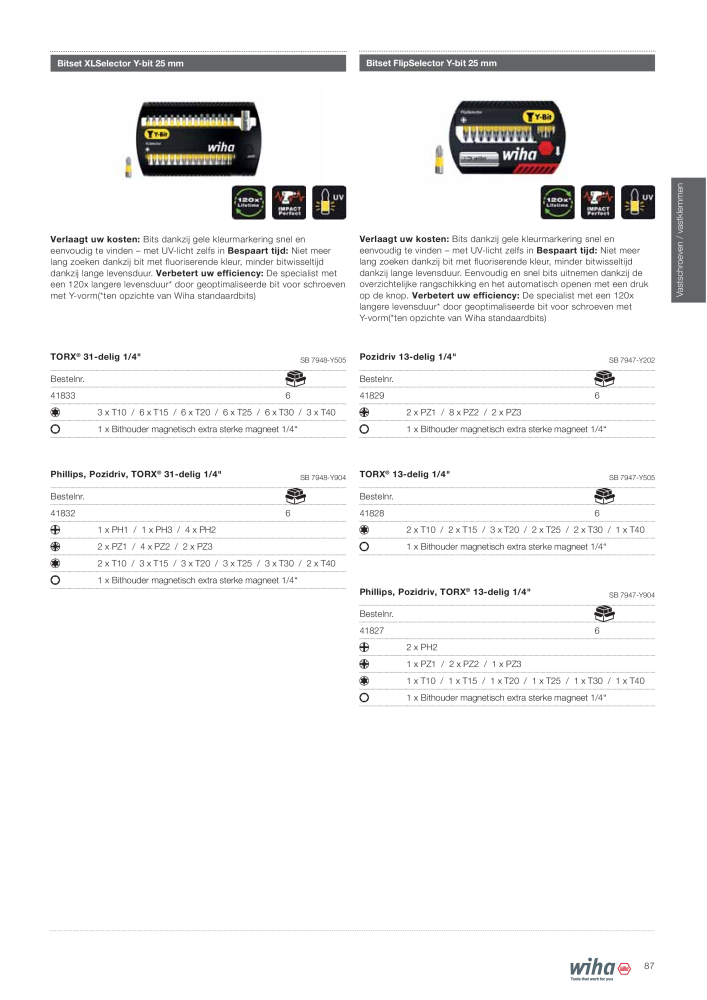 Wiha gereedschap voor de electricien n.: 2394 - Pagina 87