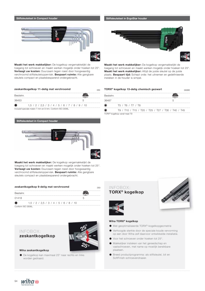 Wiha gereedschap voor de electricien NR.: 2394 - Pagina 94