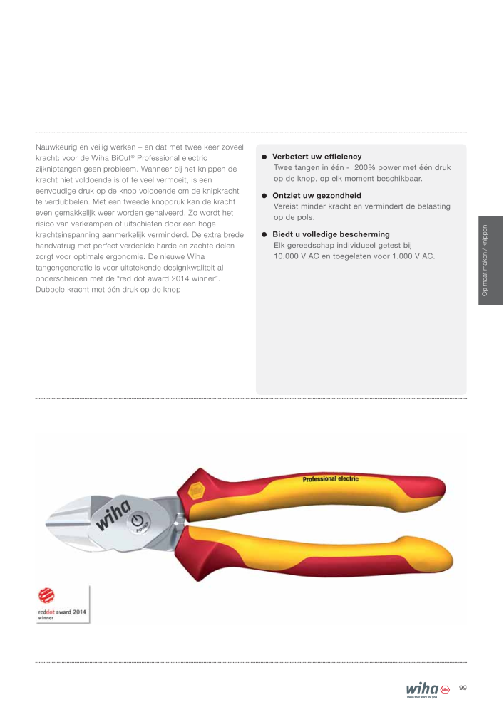 Wiha gereedschap voor de electricien Nº: 2394 - Página 99