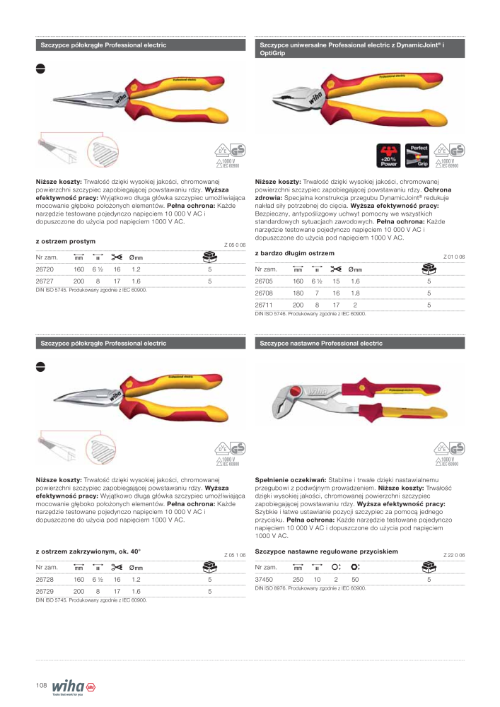 Wiha narzędzia dla elektryków Nº: 2396 - Página 108