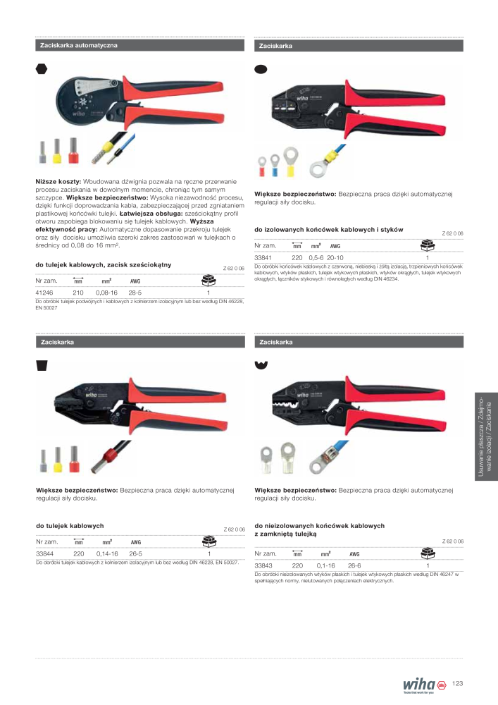 Wiha narzędzia dla elektryków NR.: 2396 - Pagina 123