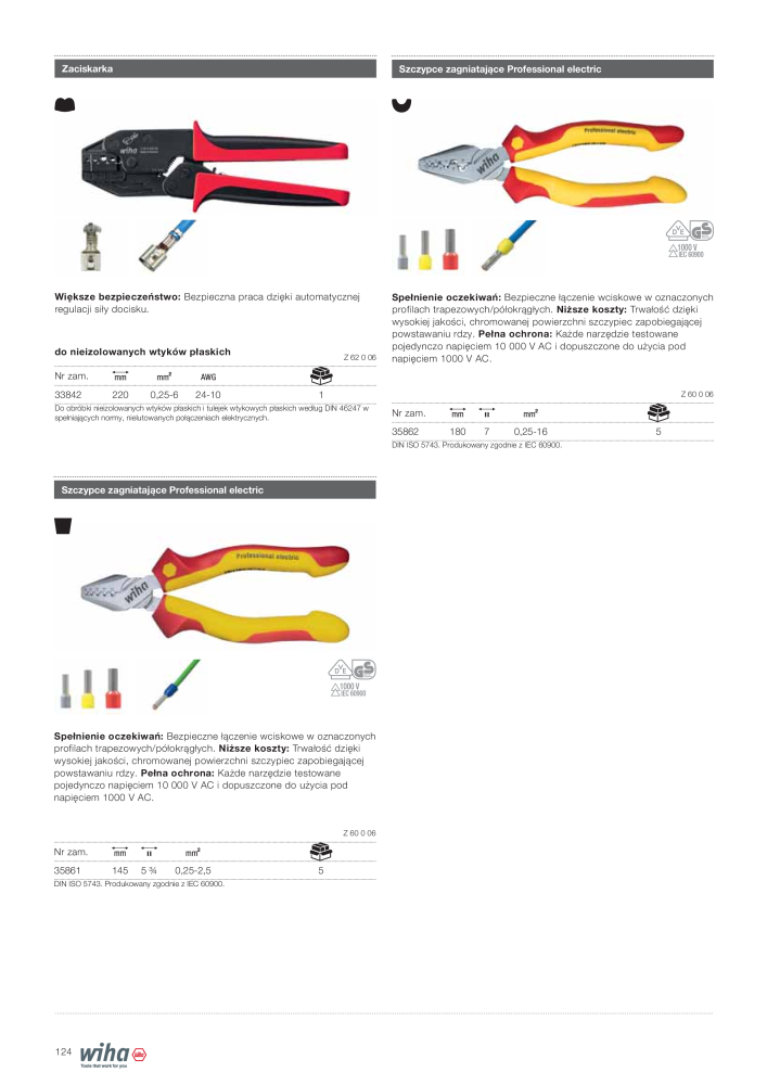 Wiha narzędzia dla elektryków NR.: 2396 - Pagina 124