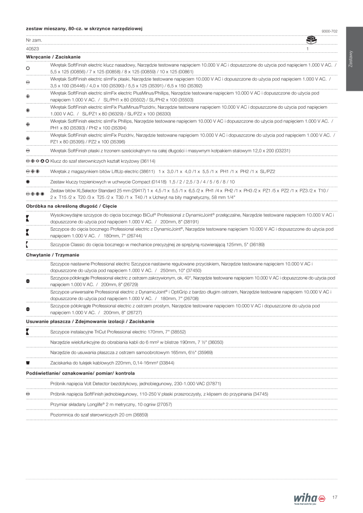 Wiha narzędzia dla elektryków n.: 2396 - Pagina 17