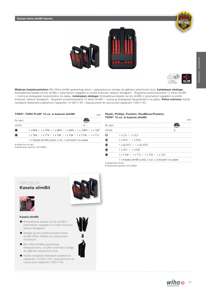 Wiha narzędzia dla elektryków NR.: 2396 - Side 41