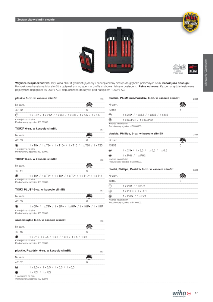 Wiha narzędzia dla elektryków NR.: 2396 - Pagina 57