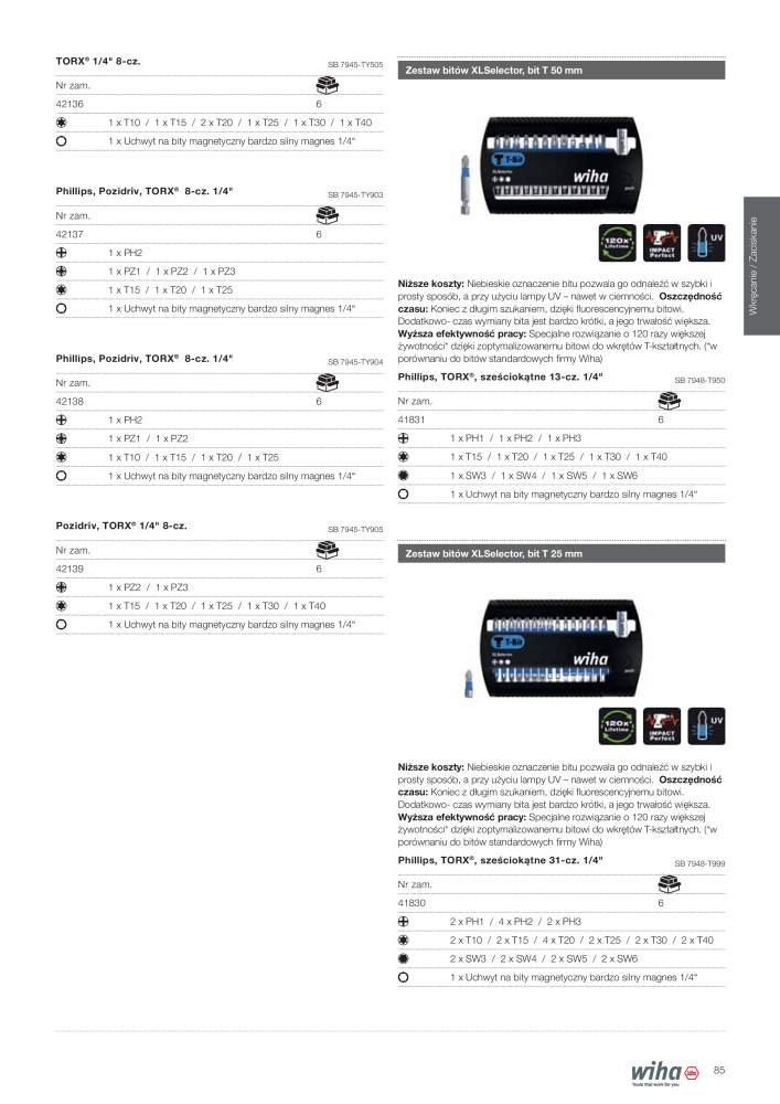 Wiha narzędzia dla elektryków NR.: 2396 - Side 85