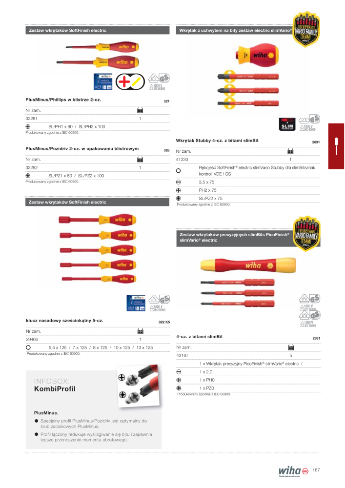 Katalog główny Wiha NR.: 2397 - Side 167