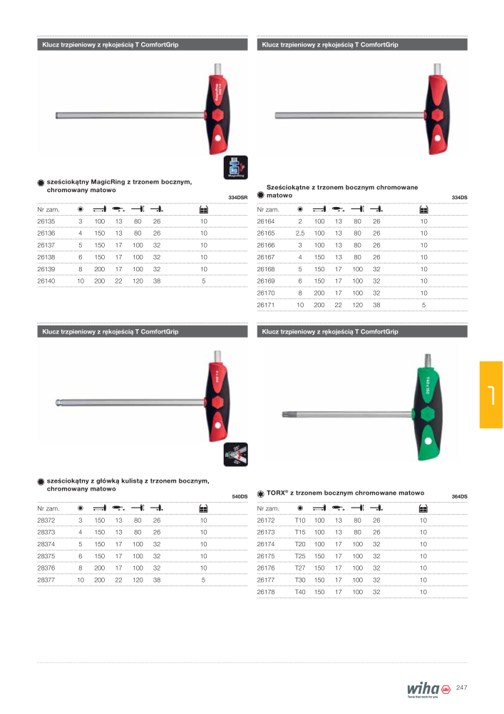 Katalog główny Wiha NR.: 2397 - Pagina 247