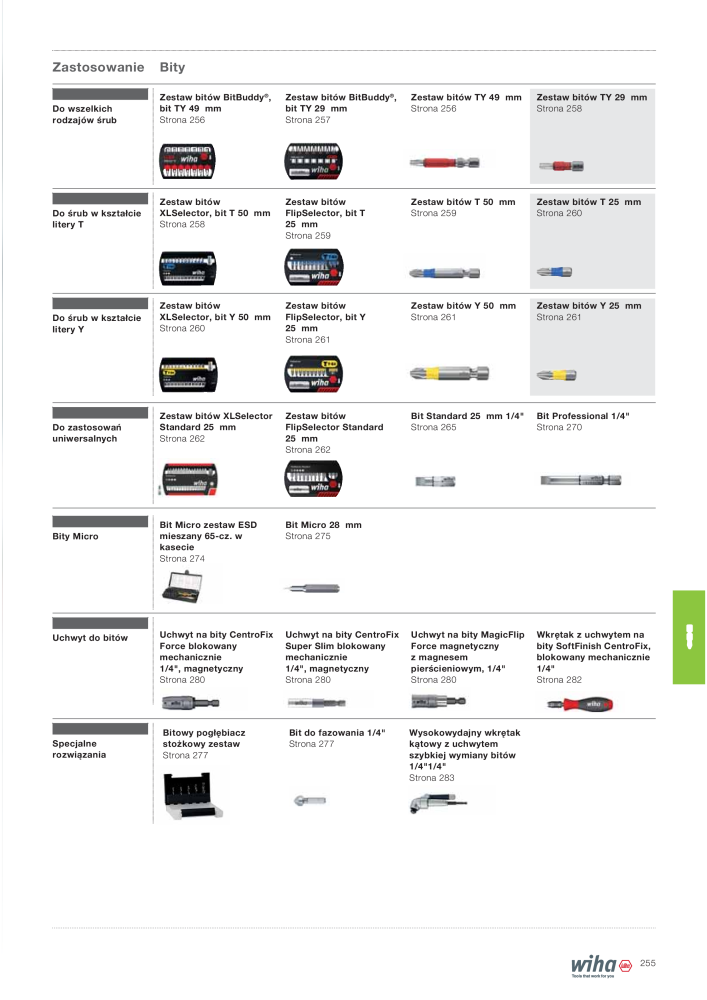 Katalog główny Wiha NR.: 2397 - Side 255