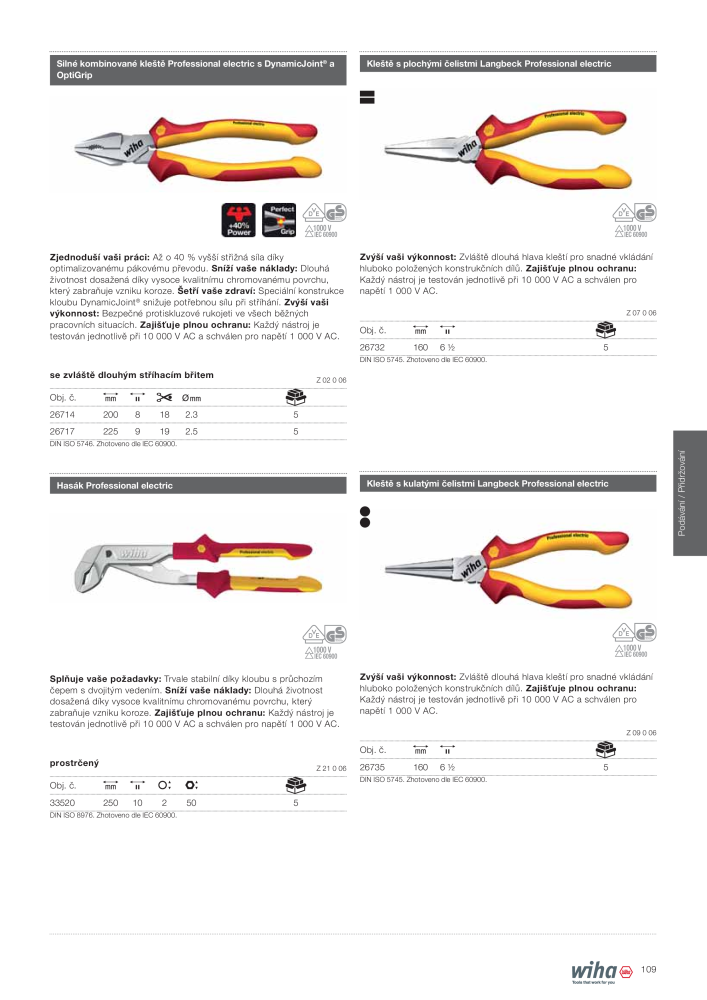 Wiha nástroje pro elektromechaniky Č. 2398 - Strana 109