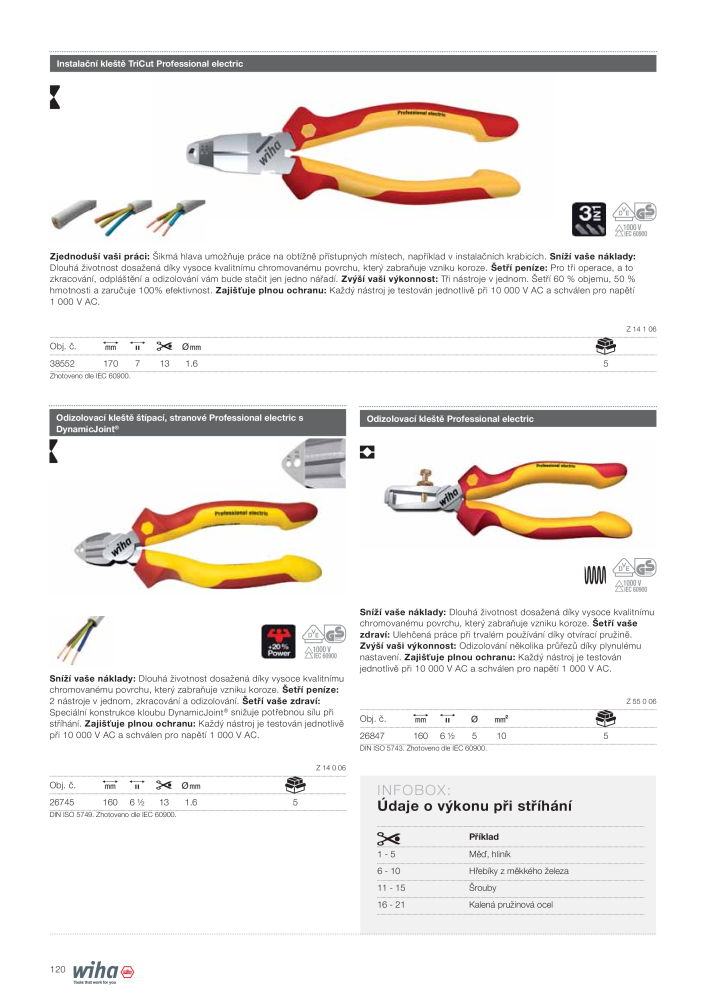 Wiha nástroje pro elektromechaniky NR.: 2398 - Pagina 120