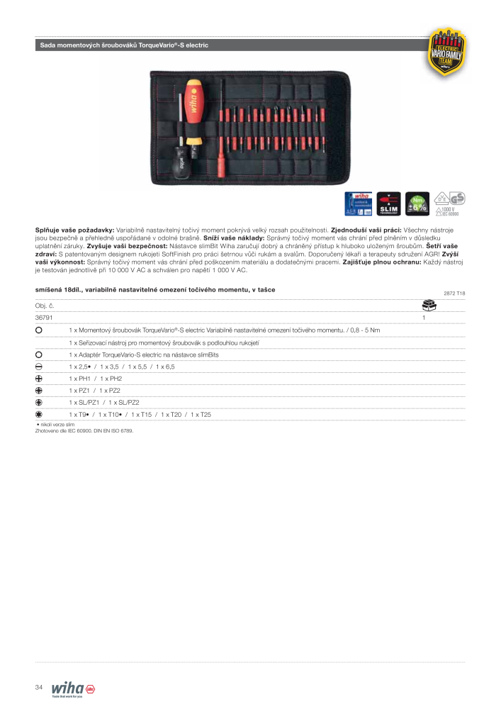 Wiha nástroje pro elektromechaniky NR.: 2398 - Seite 34