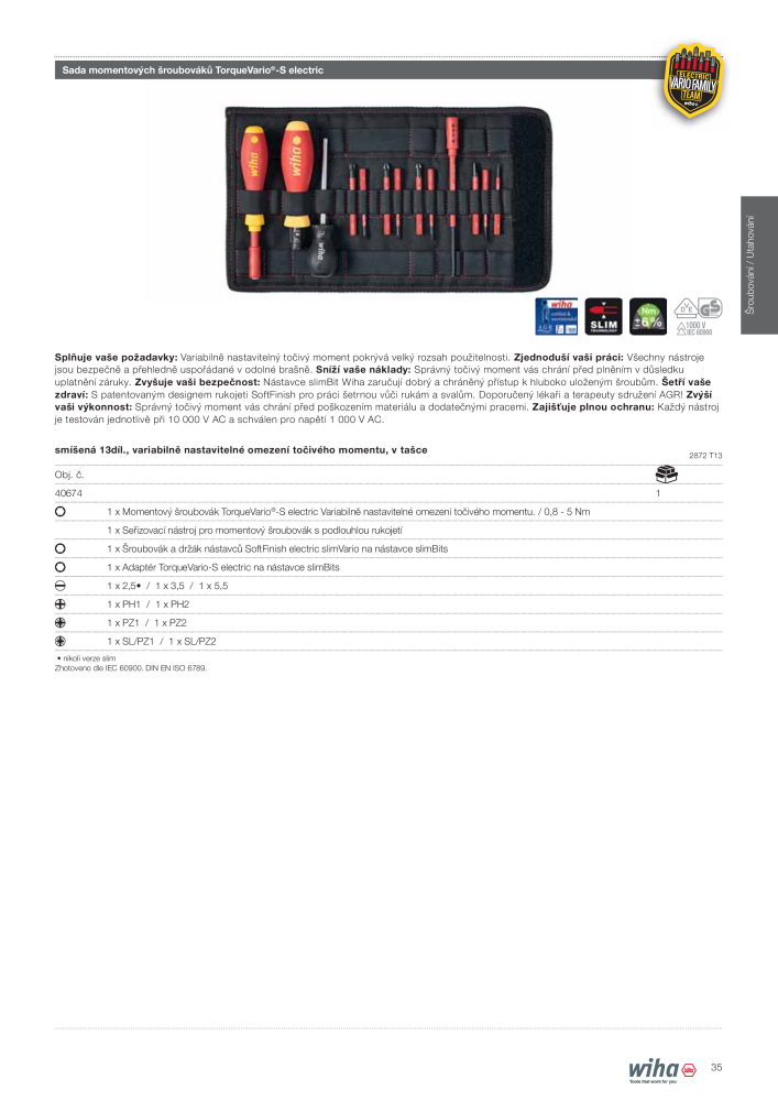 Wiha nástroje pro elektromechaniky Č. 2398 - Strana 35